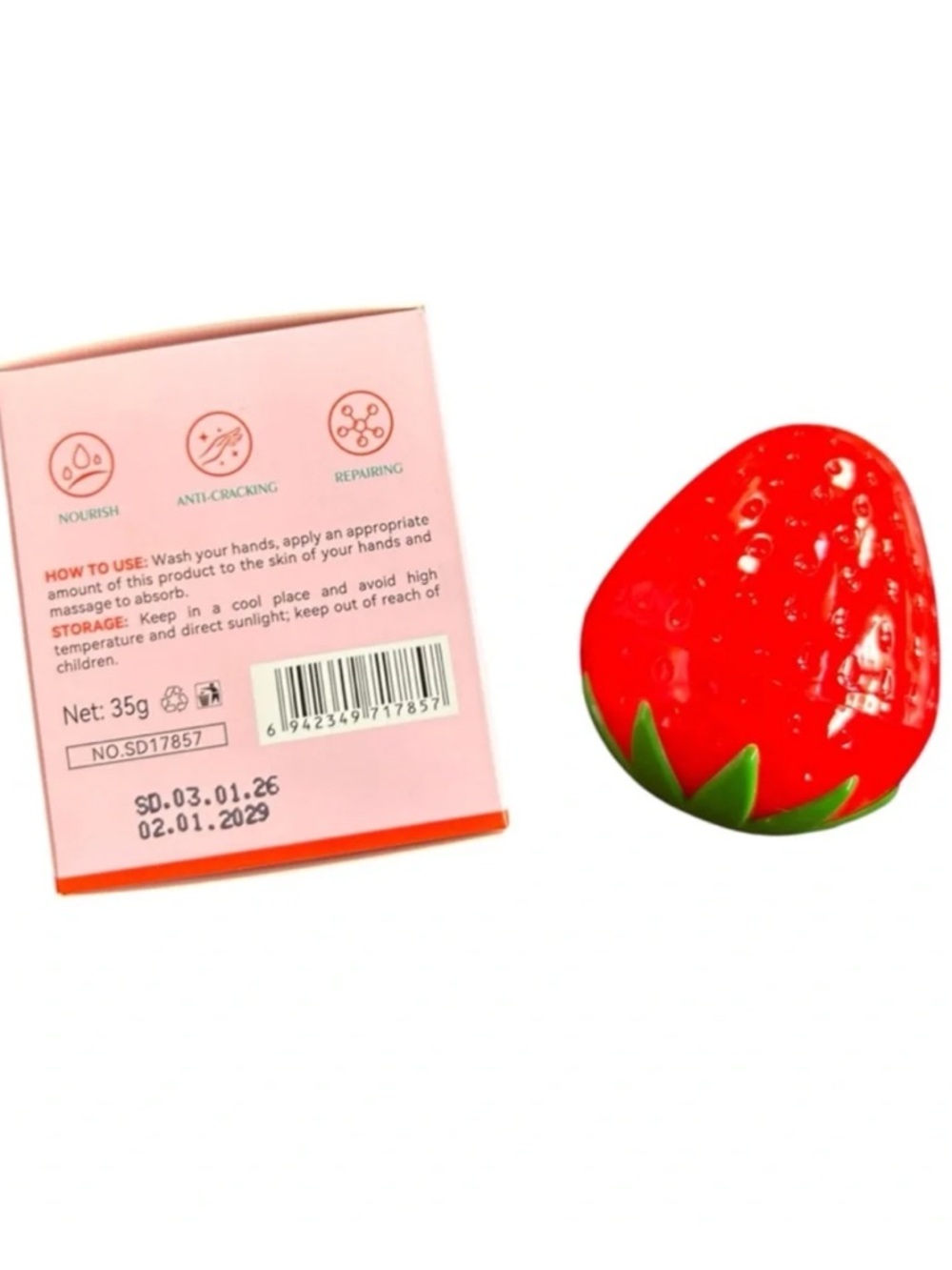 Strawberry Hand Cream pc - Picture 2 of 3